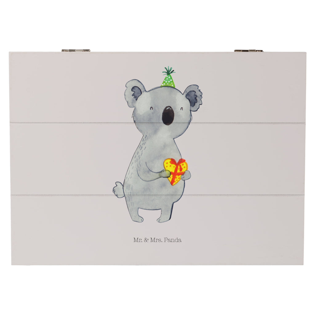 Holzkiste Koala Geschenk Holzkiste, Kiste, Schatzkiste, Truhe, Schatulle, XXL, Erinnerungsbox, Erinnerungskiste, Dekokiste, Aufbewahrungsbox, Geschenkbox, Geschenkdose, Koala, Koalabär, Geschenk, Geburtstag, Party