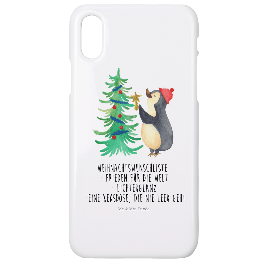 Handyhülle Pinguin Weihnachtsbaum Handyhülle, Handycover, Cover, Handy, Hülle, Iphone 10, Iphone X, Winter, Weihnachten, Weihnachtsdeko, Nikolaus, Advent, Heiligabend, Wintermotiv, Pinguin