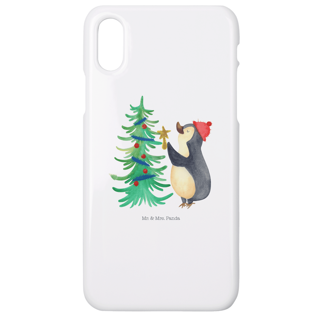 Handyhülle Pinguin Weihnachtsbaum Handyhülle, Handycover, Cover, Handy, Hülle, Iphone 10, Iphone X, Winter, Weihnachten, Weihnachtsdeko, Nikolaus, Advent, Heiligabend, Wintermotiv, Pinguin