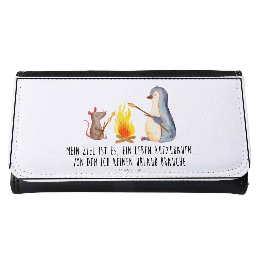 Damen Portemonnaie Pinguin Lagerfeuer Portemonnaie, Portemonee, Geldbörse, Damen, Groß, XXL, Geldbeutel, Portemonnaies, Pinguin, Maus, Pinguine, Lagerfeuer, Leben, Arbeit, Job, Motivation, Büro, Büroalltag, Lebensspruch, Lebensmotivation, Neustart, Liebe, grillen, Feuer, Marshmallows