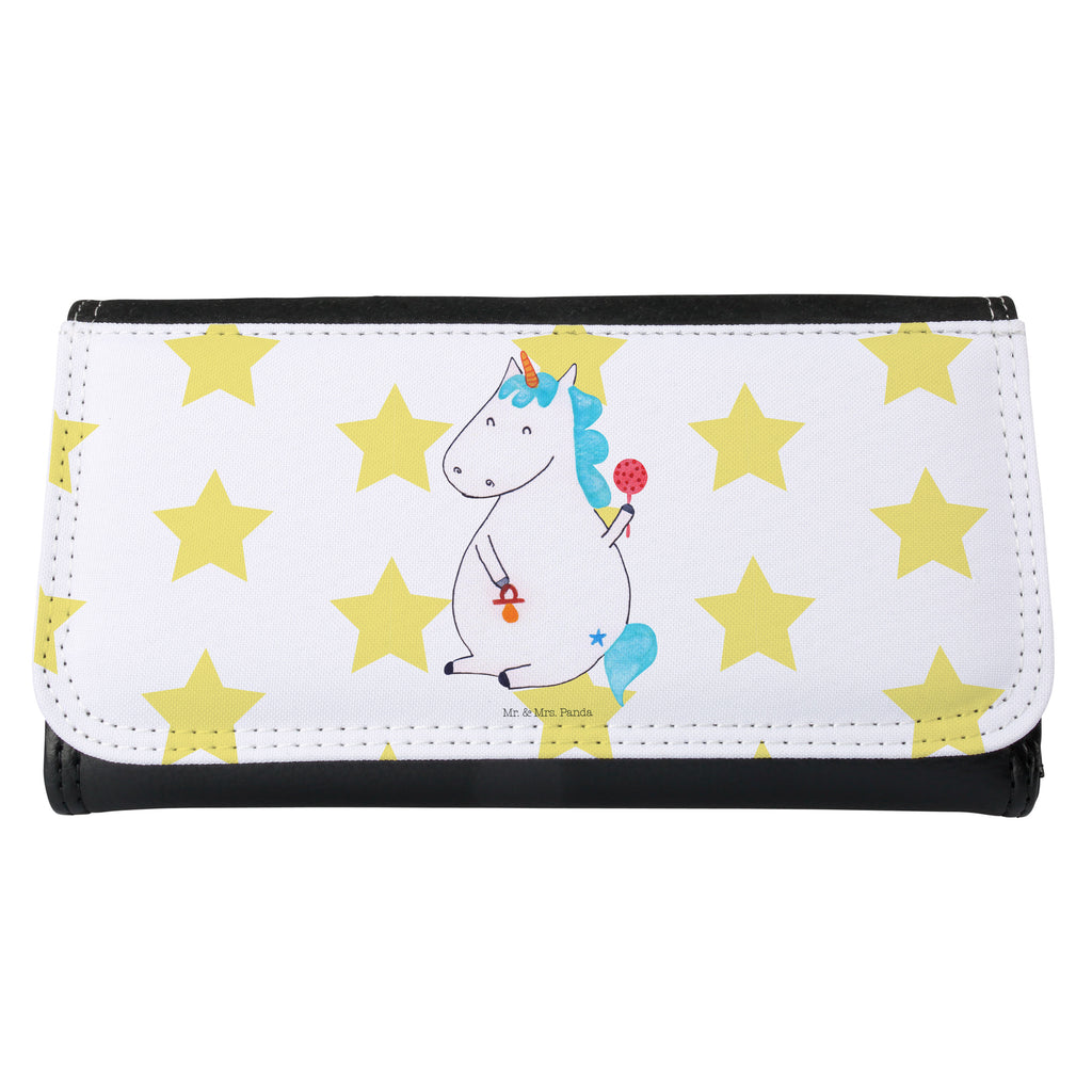 Damen Portemonnaie Einhorn Baby Portemonnaie, Portemonee, Geldbörse, Damen, Groß, XXL, Geldbeutel, Portemonnaies, Einhorn, Einhörner, Einhorn Deko, Pegasus, Unicorn, Mutter, Geburt, Geburtstag, erstes Kind, Baby, Babyglück, Nachwuchs, Eltern, Party, Kind, Schnuller