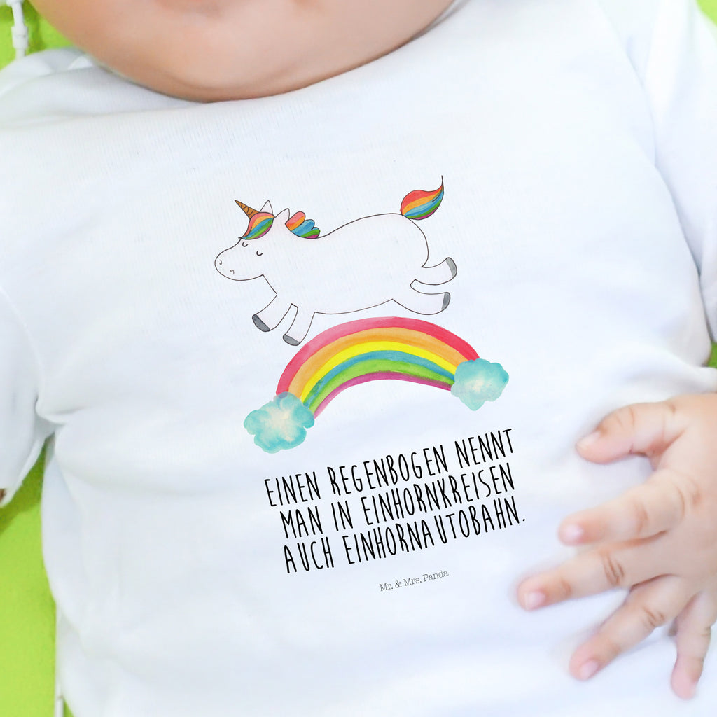 Organic Baby Shirt Einhorn Regenbogen Baby T-Shirt, Jungen Baby T-Shirt, Mädchen Baby T-Shirt, Shirt, Einhorn, Einhörner, Einhorn Deko, Pegasus, Unicorn, Regenbogen, Glitzer, Einhornpower, Erwachsenwerden, Einhornautobahn