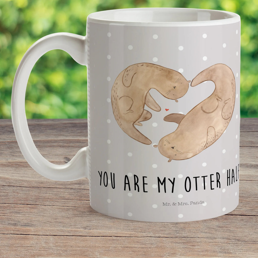 Kindertasse Otter Herz Kindertasse, Kinder Tasse, Kunststoff Tasse, Kindergarten Tasse, Trinkbecher, Camping Becher, Kaffeetasse, Kunststoffbecher, Kindergartenbecher, Outdoorgeschirr, Kunststoffgeschirr, Reisebecher, Reisetasse, Kinderbecher, Bruchfeste Tasse, Bruchsichere Tasse, Plastik Tasse, Plastiktasse, Otter, Fischotter, Seeotter, Liebe, Herz, Liebesbeweis, Liebesgeschenk, Bessere Hälfte, Love you, Jahrestag, Hochzeitstag, Verlobung, gemeinsames Leben