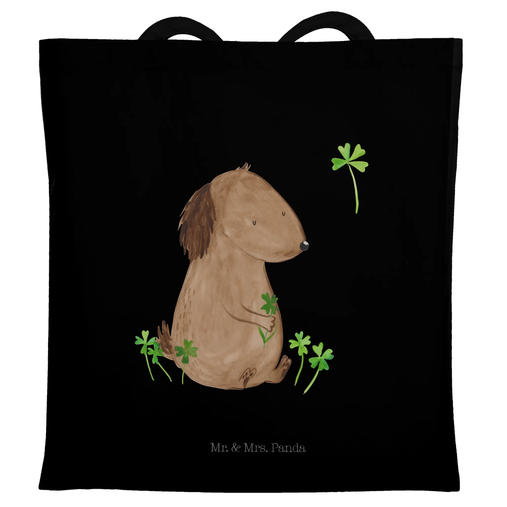 Tragetasche Hund Kleeblatt Beuteltasche, Beutel, Einkaufstasche, Jutebeutel, Stoffbeutel, Tasche, Shopper, Umhängetasche, Strandtasche, Schultertasche, Stofftasche, Tragetasche, Badetasche, Jutetasche, Einkaufstüte, Laptoptasche, Hund, Hundemotiv, Haustier, Hunderasse, Tierliebhaber, Hundebesitzer, Sprüche, Kleeblatt, Glück, Tagträume, Motivation, Neuanfang, Geschenk, Glücksbringer, Selbstliebe, Achtsamkeit