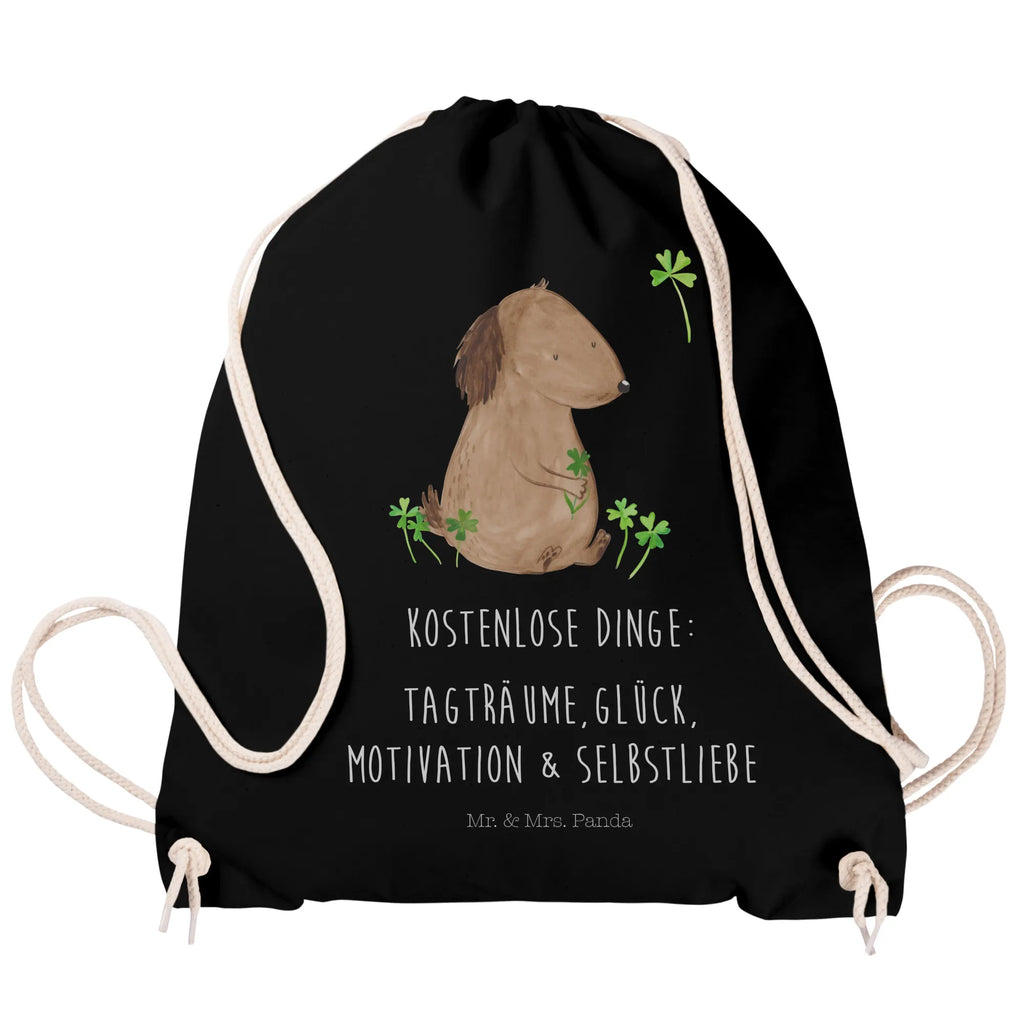 Sportbeutel Hund Kleeblatt Sportbeutel, Turnbeutel, Beutel, Sporttasche, Tasche, Stoffbeutel, Sportbeutel Kinder, Gymsack, Beutel Rucksack, Kleine Sporttasche, Sportzubehör, Turnbeutel Baumwolle, Hund, Hundemotiv, Haustier, Hunderasse, Tierliebhaber, Hundebesitzer, Sprüche, Kleeblatt, Glück, Tagträume, Motivation, Neuanfang, Geschenk, Glücksbringer, Selbstliebe, Achtsamkeit