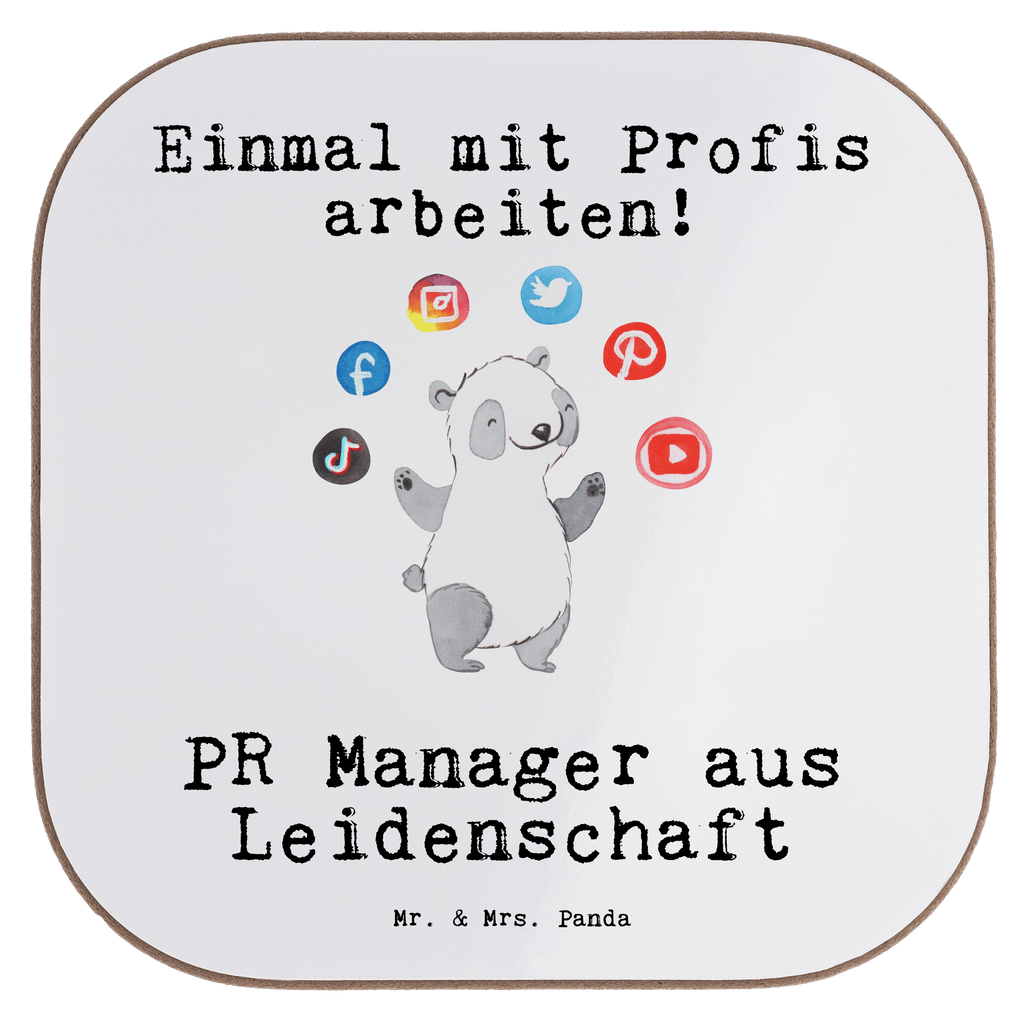 Quadratische Untersetzer PR Manager aus Leidenschaft Untersetzer, Bierdeckel, Glasuntersetzer, Untersetzer Gläser, Getränkeuntersetzer, Untersetzer aus Holz, Untersetzer für Gläser, Korkuntersetzer, Untersetzer Holz, Holzuntersetzer, Tassen Untersetzer, Untersetzer Design, Beruf, Ausbildung, Jubiläum, Abschied, Rente, Kollege, Kollegin, Geschenk, Schenken, Arbeitskollege, Mitarbeiter, Firma, Danke, Dankeschön