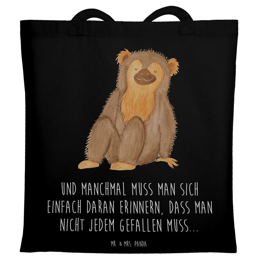 Tragetasche Affe Beuteltasche, Beutel, Einkaufstasche, Jutebeutel, Stoffbeutel, Tasche, Shopper, Umhängetasche, Strandtasche, Schultertasche, Stofftasche, Tragetasche, Badetasche, Jutetasche, Einkaufstüte, Laptoptasche, Afrika, Wildtiere, Affe, Äffchen, Affen, Selbstliebe, Respekt, Motivation, Selbstachtung, Liebe, Selbstbewusstsein, Selfcare