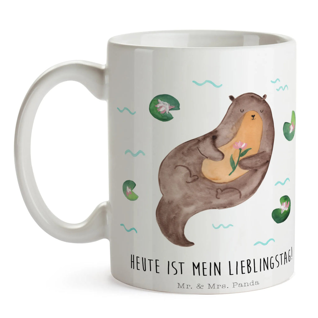 Tasse Otter Seerose Tasse, Kaffeetasse, Teetasse, Becher, Kaffeebecher, Teebecher, Keramiktasse, Porzellantasse, Büro Tasse, Geschenk Tasse, Tasse Sprüche, Tasse Motive, Kaffeetassen, Tasse bedrucken, Designer Tasse, Cappuccino Tassen, Schöne Teetassen, Otter, Fischotter, Seeotter, Otter Seeotter See Otter