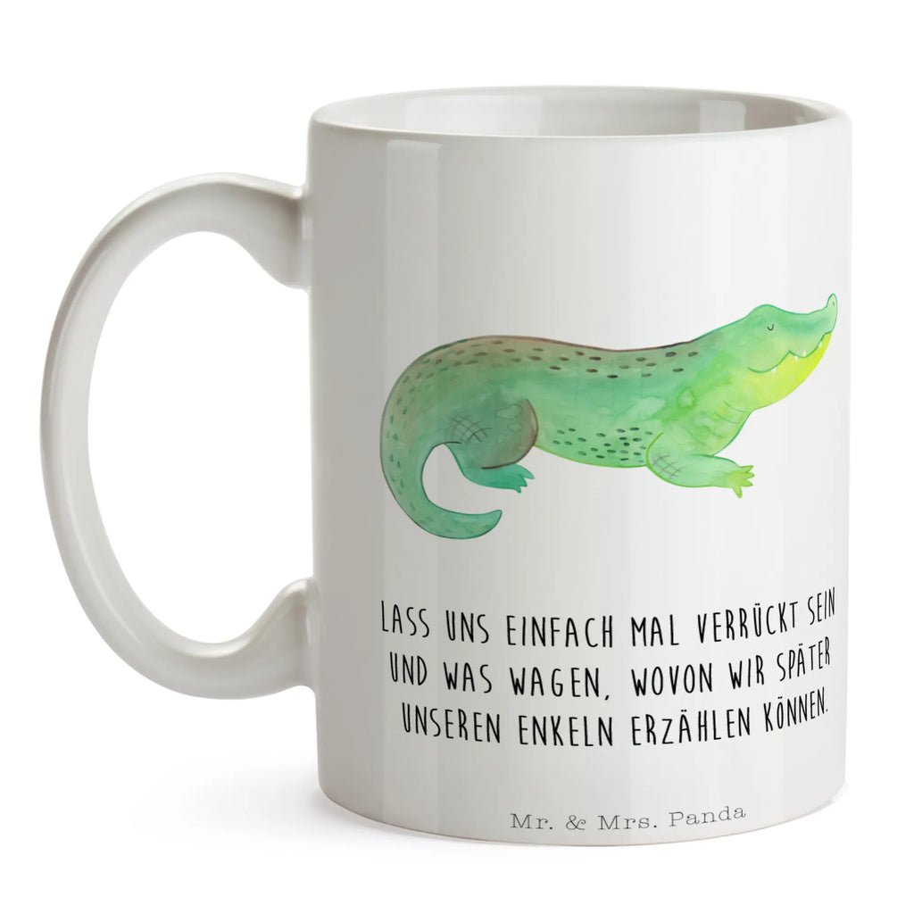 Tasse Krokodil Tasse, Kaffeetasse, Teetasse, Becher, Kaffeebecher, Teebecher, Keramiktasse, Porzellantasse, Büro Tasse, Geschenk Tasse, Tasse Sprüche, Tasse Motive, Kaffeetassen, Tasse bedrucken, Designer Tasse, Cappuccino Tassen, Schöne Teetassen, Meerestiere, Meer, Urlaub, Krokodil, Krokodile, verrückt sein, spontan sein, Abenteuerlust, Reiselust, Freundin, beste Freundin, Lieblingsmensch