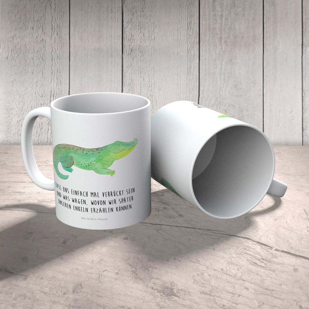 Child's mug Crocodile Kindertasse, Kinder Tasse, Kunststoff Tasse, Kindergarten Tasse, Trinkbecher, Camping Becher, Kaffeetasse, Kunststoffbecher, Kindergartenbecher, Outdoorgeschirr, Kunststoffgeschirr, Reisebecher, Reisetasse, Kinderbecher, Bruchfeste Tasse, Bruchsichere Tasse, Plastik Tasse, Plastiktasse, Meerestiere, Meer, Urlaub, Krokodil, Krokodile, verrückt sein, spontan sein, Abenteuerlust, Reiselust, Freundin, beste Freundin, Lieblingsmensch