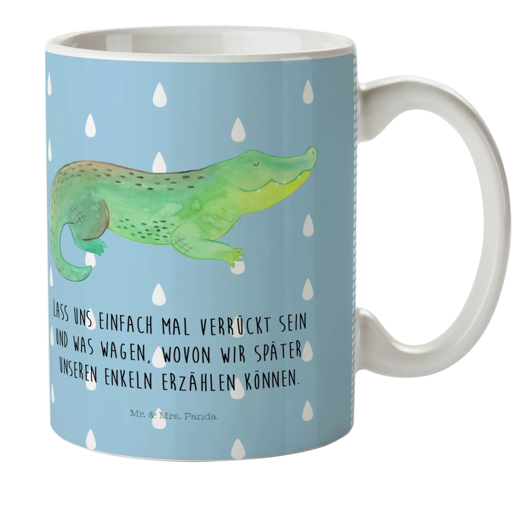 Child's mug Crocodile Kindertasse, Kinder Tasse, Kunststoff Tasse, Kindergarten Tasse, Trinkbecher, Camping Becher, Kaffeetasse, Kunststoffbecher, Kindergartenbecher, Outdoorgeschirr, Kunststoffgeschirr, Reisebecher, Reisetasse, Kinderbecher, Bruchfeste Tasse, Bruchsichere Tasse, Plastik Tasse, Plastiktasse, Meerestiere, Meer, Urlaub, Krokodil, Krokodile, verrückt sein, spontan sein, Abenteuerlust, Reiselust, Freundin, beste Freundin, Lieblingsmensch