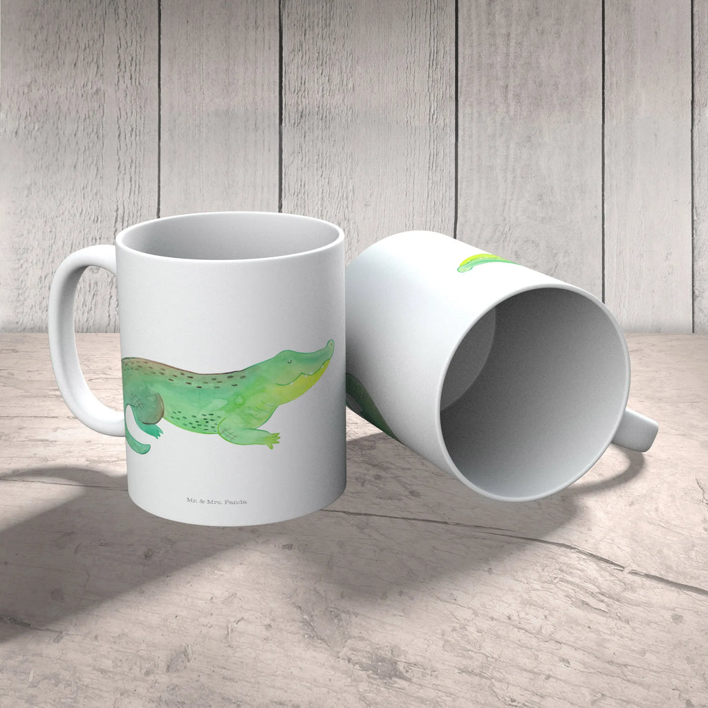 Child's mug Crocodile Kindertasse, Kinder Tasse, Kunststoff Tasse, Kindergarten Tasse, Trinkbecher, Camping Becher, Kaffeetasse, Kunststoffbecher, Kindergartenbecher, Outdoorgeschirr, Kunststoffgeschirr, Reisebecher, Reisetasse, Kinderbecher, Bruchfeste Tasse, Bruchsichere Tasse, Plastik Tasse, Plastiktasse, Meerestiere, Meer, Urlaub, Krokodil, Krokodile, verrückt sein, spontan sein, Abenteuerlust, Reiselust, Freundin, beste Freundin, Lieblingsmensch
