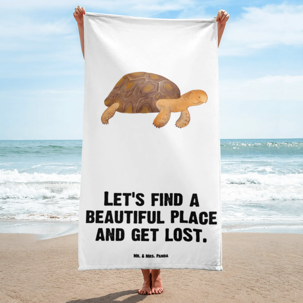 XL Badehandtuch Schildkröte marschiert Handtuch, Badetuch, Duschtuch, Strandtuch, Saunatuch, Meerestiere, Meer, Urlaub, Schildkröte, Schildkröten, get lost, Abenteuer, Reiselust, Inspiration, Neustart, Motivation, Lieblingsmensch