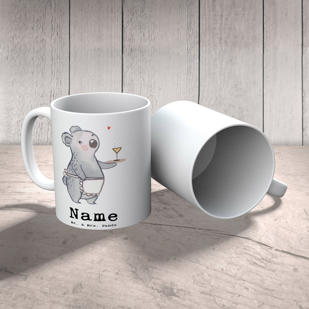 Personalisierte Tasse Kellnerin mit Herz Personalisierte Tasse, Namenstasse, Wunschname, Personalisiert, Tasse, Namen, Drucken, Tasse mit Namen, Beruf, Ausbildung, Jubiläum, Abschied, Rente, Kollege, Kollegin, Geschenk, Schenken, Arbeitskollege, Mitarbeiter, Firma, Danke, Dankeschön, Kellnerin, Servicekraft, Restaurant