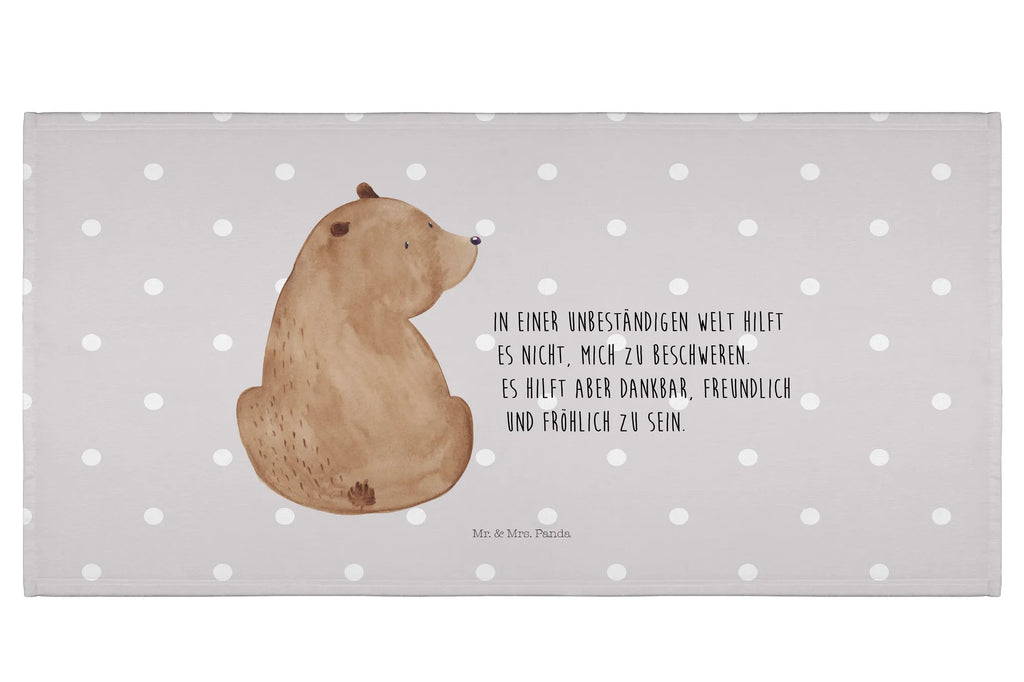 Handtuch Bär Schulterblick Handtuch, Badehandtuch, Badezimmer, Handtücher, groß, Kinder, Baby, Bär, Teddy, Teddybär, Selbstachtung, Weltansicht, Motivation, Bären, Bärenliebe, Weisheit