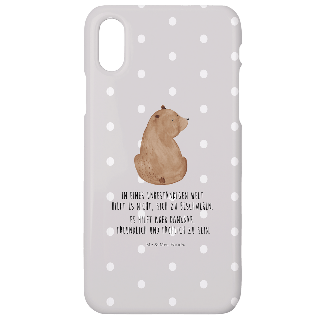 Handyhülle Bär Schulterblick Handyhülle, Handycover, Cover, Handy, Hülle, Iphone 10, Iphone X, Bär, Teddy, Teddybär, Selbstachtung, Weltansicht, Motivation, Bären, Bärenliebe, Weisheit