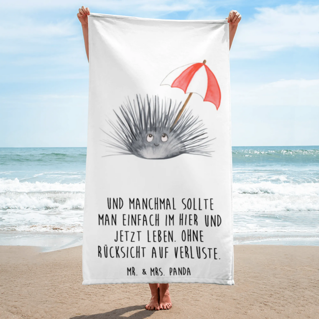 XL Badehandtuch Seeigel Handtuch, Badetuch, Duschtuch, Strandtuch, Saunatuch, Meerestiere, Meer, Urlaub, Seeigel, Achtsamkeit, Selbstakzeptanz, Selbstliebe, Hier und Jetzt, Leben, Lebe