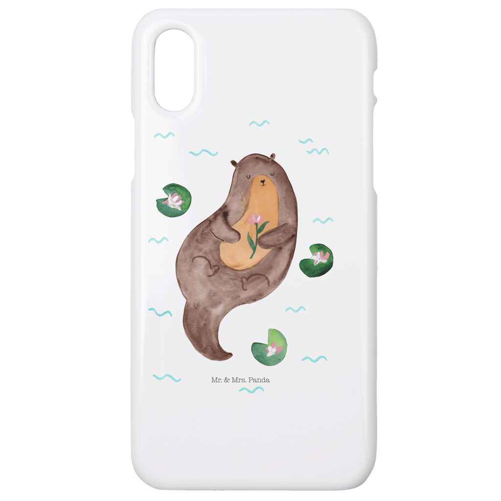 Handyhülle Otter Seerose Handyhülle, Handycover, Cover, Handy, Hülle, Iphone 10, Iphone X, Otter, Fischotter, Seeotter, Otter Seeotter See Otter