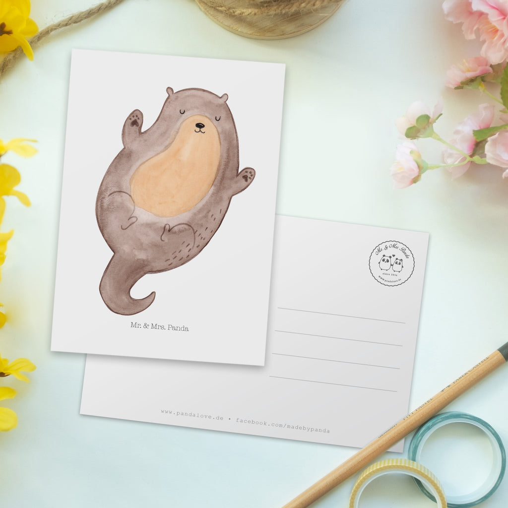 Postkarte Otter Umarmen Postkarte, Karte, Geschenkkarte, Grußkarte, Einladung, Ansichtskarte, Geburtstagskarte, Einladungskarte, Dankeskarte, Ansichtskarten, Einladung Geburtstag, Einladungskarten Geburtstag, Otter, Fischotter, Seeotter, Otter Seeotter See Otter