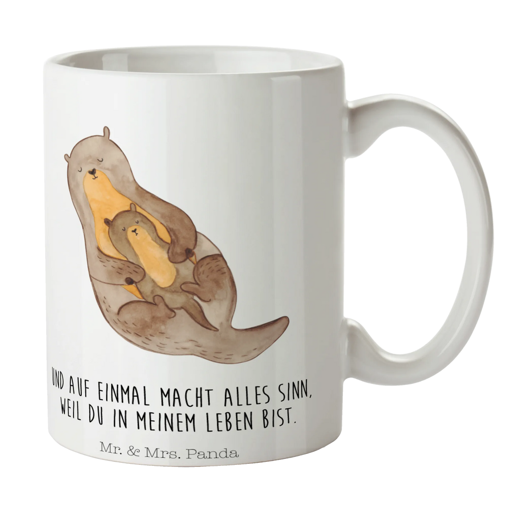 Tasse Otter mit Kind Tasse, Kaffeetasse, Teetasse, Becher, Kaffeebecher, Teebecher, Keramiktasse, Porzellantasse, Büro Tasse, Geschenk Tasse, Tasse Sprüche, Tasse Motive, Kaffeetassen, Tasse bedrucken, Designer Tasse, Cappuccino Tassen, Schöne Teetassen, Otter, Fischotter, Seeotter, Otter Seeotter See Otter