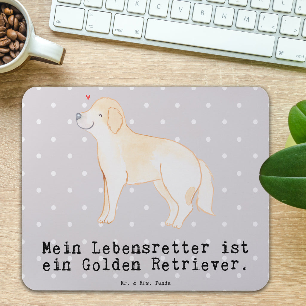 Mauspad Golden Retriever Lebensretter Mousepad, Computer zubehör, Büroausstattung, PC Zubehör, Arbeitszimmer, Mauspad, Einzigartiges Mauspad, Designer Mauspad, Mausunterlage, Mauspad Büro, Hund, Hunderasse, Rassehund, Hundebesitzer, Geschenk, Tierfreund, Schenken, Welpe, Golden Retriever, Goldie Hund