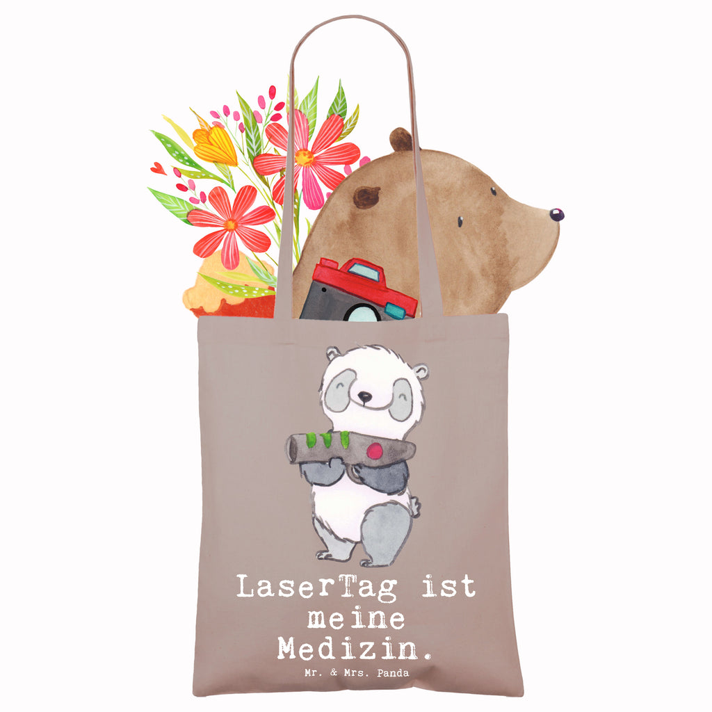 Tragetasche Panda LaserTag Medizin Beuteltasche, Beutel, Einkaufstasche, Jutebeutel, Stoffbeutel, Tasche, Shopper, Umhängetasche, Strandtasche, Schultertasche, Stofftasche, Tragetasche, Badetasche, Jutetasche, Einkaufstüte, Laptoptasche, Geschenk, Sport, Sportart, Hobby, Schenken, Danke, Dankeschön, Auszeichnung, Gewinn, Sportler, Lasertag, Lasergame Zentrum