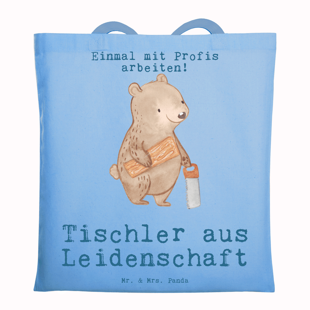 Tragetasche Tischler aus Leidenschaft Beuteltasche, Beutel, Einkaufstasche, Jutebeutel, Stoffbeutel, Tasche, Shopper, Umhängetasche, Strandtasche, Schultertasche, Stofftasche, Tragetasche, Badetasche, Jutetasche, Einkaufstüte, Laptoptasche, Beruf, Ausbildung, Jubiläum, Abschied, Rente, Kollege, Kollegin, Geschenk, Schenken, Arbeitskollege, Mitarbeiter, Firma, Danke, Dankeschön