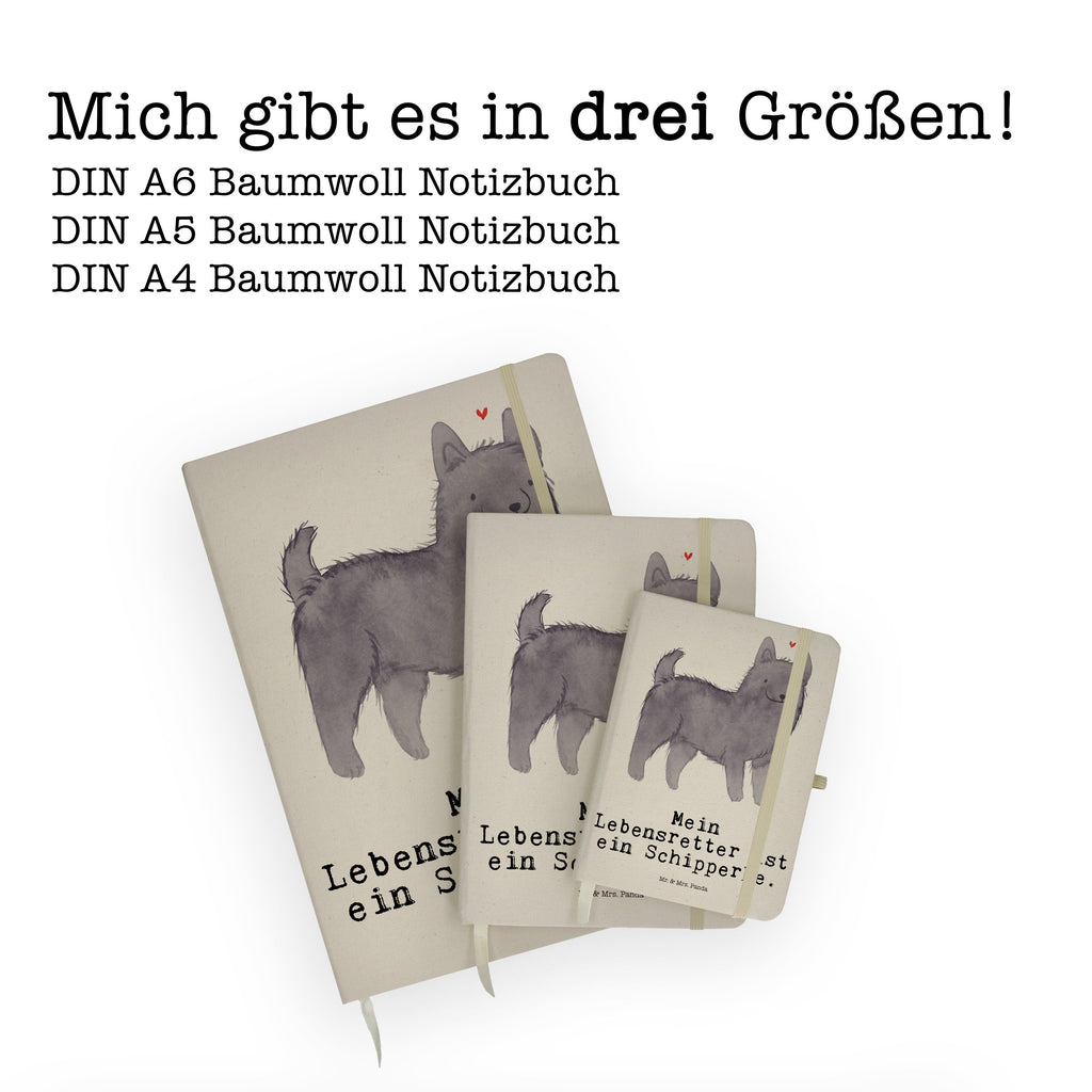 Baumwoll Notizbuch Schipperke Lebensretter Notizen, Eintragebuch, Tagebuch, Notizblock, Adressbuch, Journal, Kladde, Skizzenbuch, Notizheft, Schreibbuch, Schreibheft, Hund, Hunderasse, Rassehund, Hundebesitzer, Geschenk, Tierfreund, Schenken, Welpe, Schipperke, belgische Hunderasse