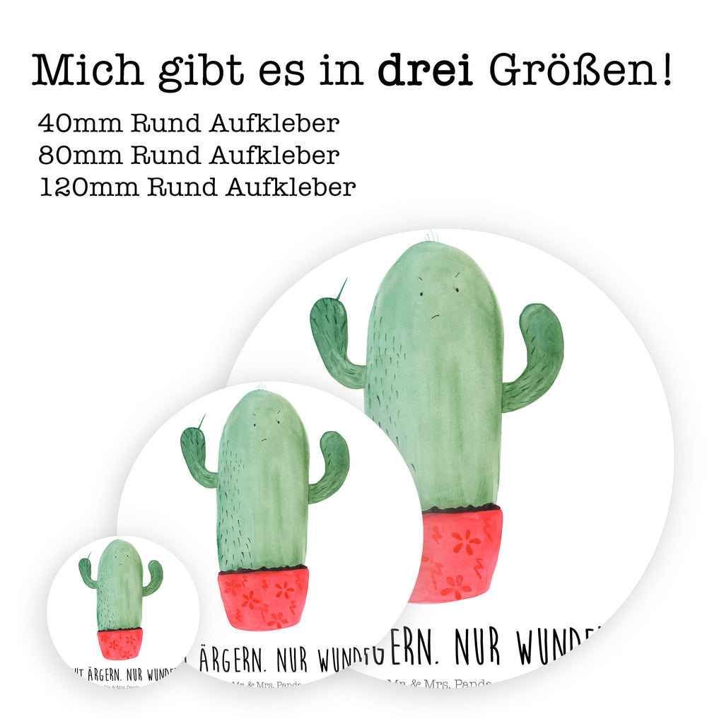 Rund Aufkleber Kaktus wütend Sticker, Aufkleber, Etikett, Kaktus, Kakteen, ärgern, Büro, Schule, Büroalltag, Chefin, Kollege, Kollegin, wütend