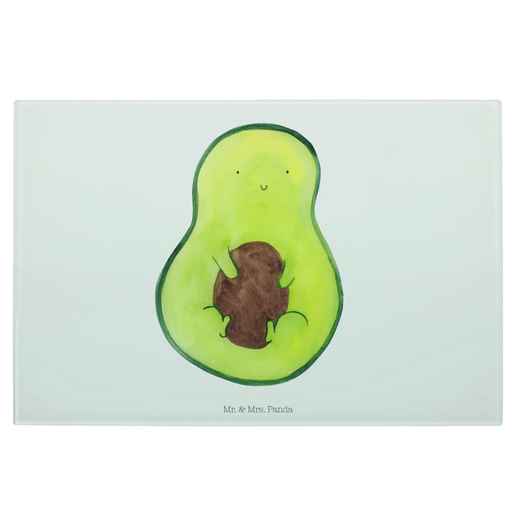 Glasschneidebrett Avocado Kern Glasschneidebrett, Schneidebrett, Avocado, Veggie, Vegan, Gesund, Avokado, Avocadokern, Kern, Pflanze, Spruch Leben