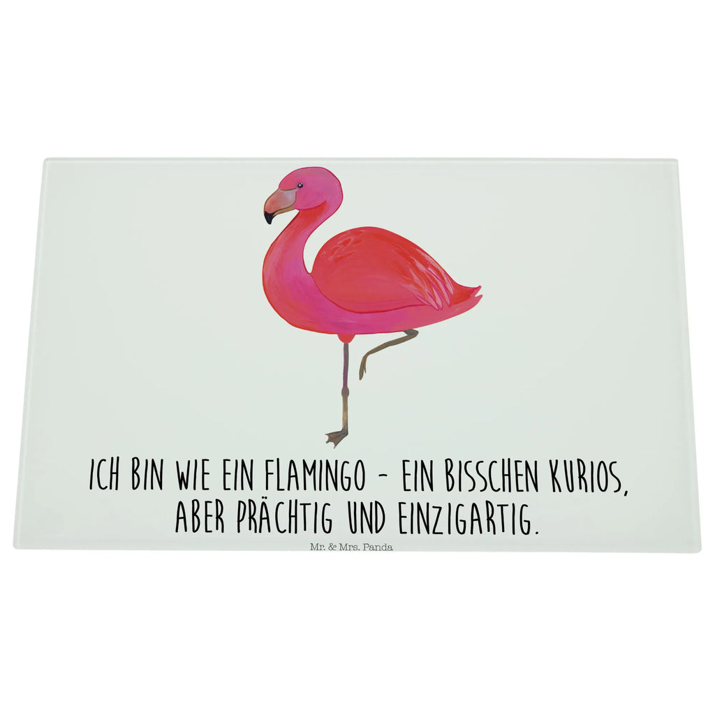 Glasschneidebrett Flamingo Classic Glasschneidebrett, Schneidebrett, Flamingo, Einzigartig, Selbstliebe, Stolz, ich, für mich, Spruch, Freundin, Freundinnen, Außenseiter, Sohn, Tochter, Geschwister