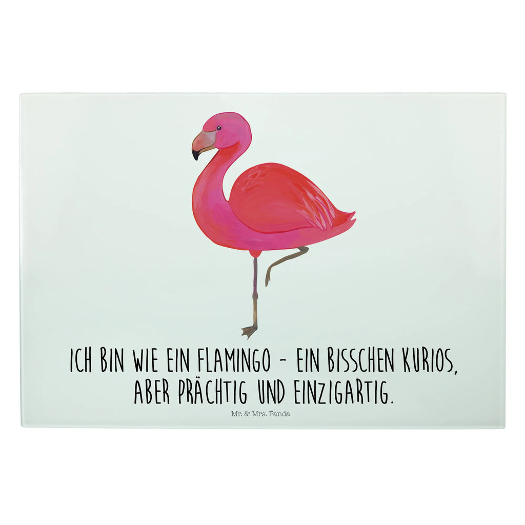 Glasschneidebrett Flamingo Classic Glasschneidebrett, Schneidebrett, Flamingo, Einzigartig, Selbstliebe, Stolz, ich, für mich, Spruch, Freundin, Freundinnen, Außenseiter, Sohn, Tochter, Geschwister