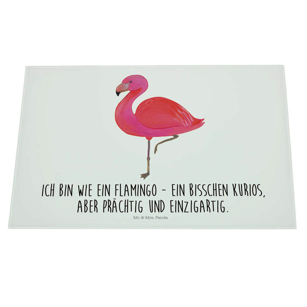 Glasschneidebrett Flamingo Classic Glasschneidebrett, Schneidebrett, Flamingo, Einzigartig, Selbstliebe, Stolz, ich, für mich, Spruch, Freundin, Freundinnen, Außenseiter, Sohn, Tochter, Geschwister