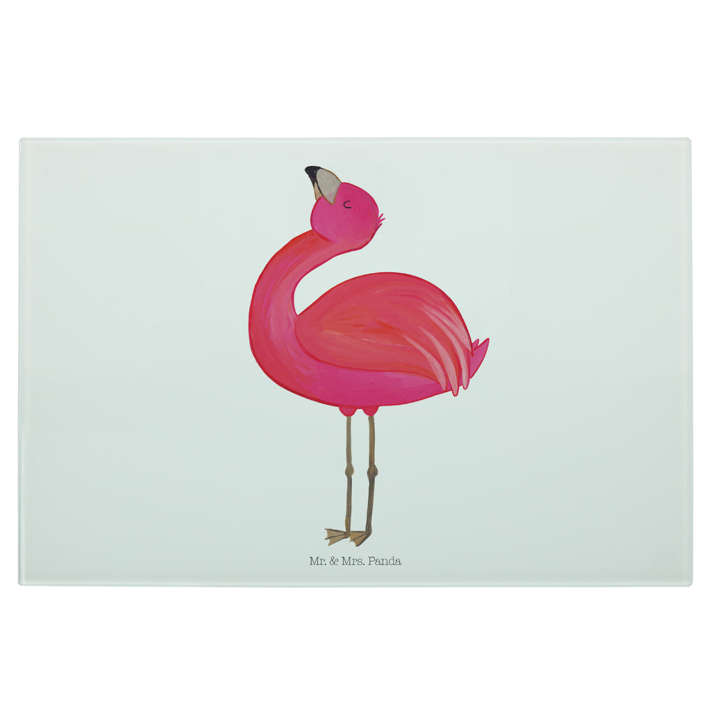 Glasschneidebrett Flamingo Stolz Glasschneidebrett, Schneidebrett, Frühstücksbrett, Küche, Flamingo, stolz, Freude, Selbstliebe, Selbstakzeptanz, Freundin, beste Freundin, Tochter, Mama, Schwester