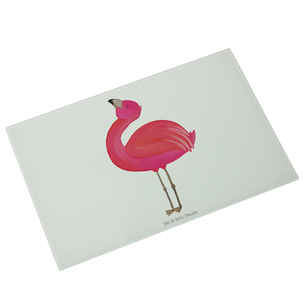 Glasschneidebrett Flamingo Stolz Glasschneidebrett, Schneidebrett, Frühstücksbrett, Küche, Flamingo, stolz, Freude, Selbstliebe, Selbstakzeptanz, Freundin, beste Freundin, Tochter, Mama, Schwester