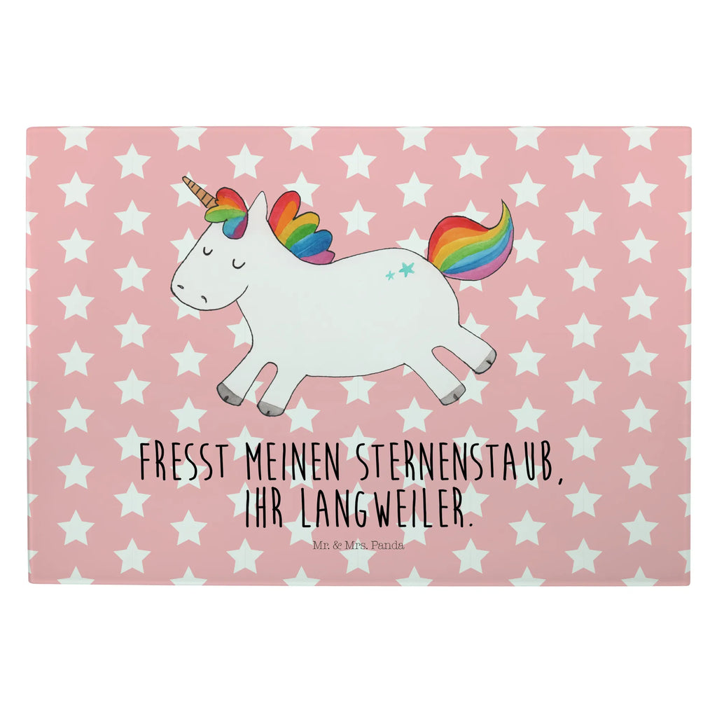 Glasschneidebrett Einhorn Happy Glasschneidebrett, Schneidebrett, Einhorn, Einhörner, Einhorn Deko, Unicorn, glücklich, fröhlich, Spaß, Freude, Lebensfreude, witzig, spannend, Lächeln, Lachen