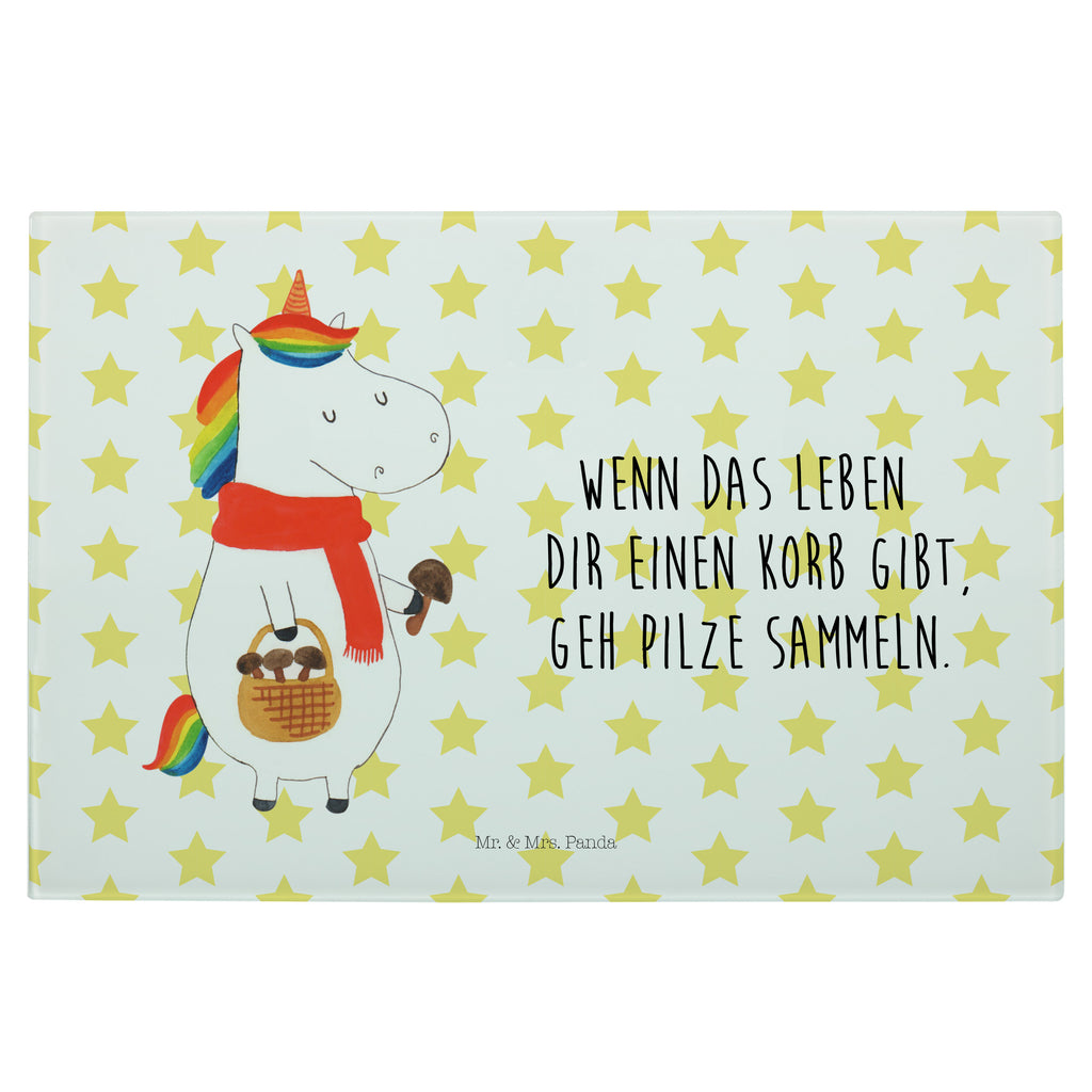 Glasschneidebrett Einhorn Pilz Glasschneidebrett, Schneidebrett, Einhorn, Einhörner, Einhorn Deko, Pegasus, Unicorn, Pilze, Pilzsammler, Motivation, Spruch, Liebeskummer