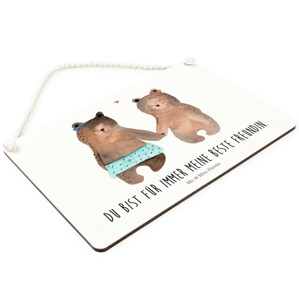 Deko Schild Bär Freundin Dekoschild, Deko Schild, Schild, Tür Schild, Türschild, Holzschild, Wandschild, Wanddeko, Bär, Teddy, Teddybär, Bär Freundin Beste Freund Liebe Liebesbeweis Verliebt Kumpel Kumpeliene