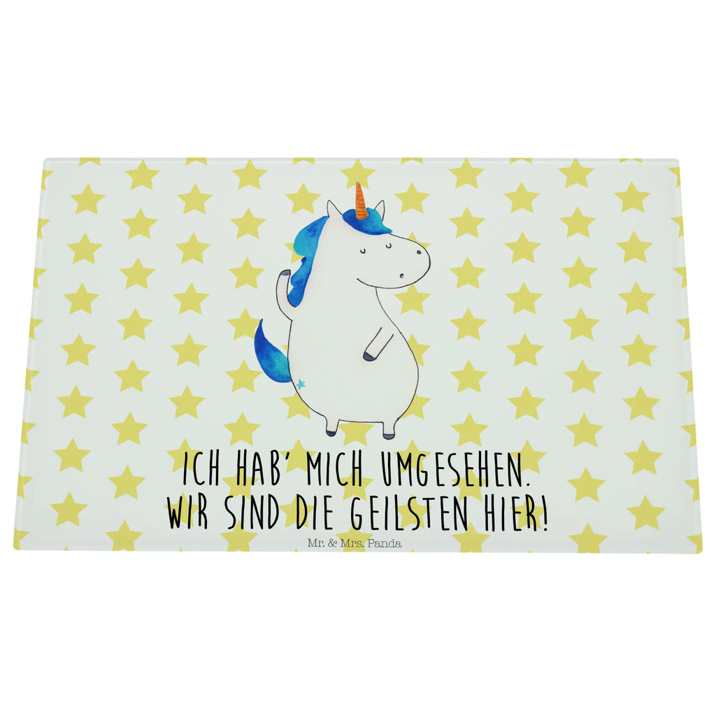 Glasschneidebrett Einhorn Mann Glasschneidebrett, Schneidebrett, Einhorn, Einhörner, Einhorn Deko, Pegasus, Unicorn, cool, Mann, Freundin, Familie, bester Freund, BFF, Party, hübsch, beste