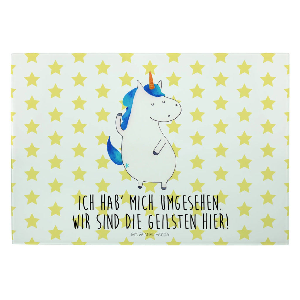 Glasschneidebrett Einhorn Mann Glasschneidebrett, Schneidebrett, Einhorn, Einhörner, Einhorn Deko, Pegasus, Unicorn, cool, Mann, Freundin, Familie, bester Freund, BFF, Party, hübsch, beste