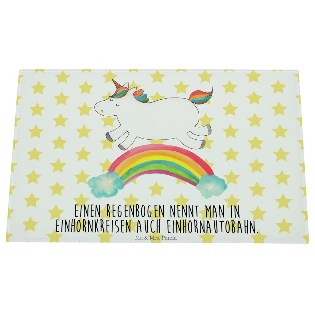 Glasschneidebrett Einhorn Regenbogen Glasschneidebrett, Schneidebrett, Einhorn, Einhörner, Einhorn Deko, Pegasus, Unicorn, Regenbogen, Glitzer, Einhornpower, Erwachsenwerden, Einhornautobahn