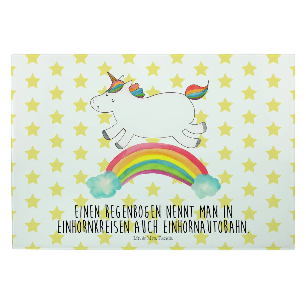 Glasschneidebrett Einhorn Regenbogen Glasschneidebrett, Schneidebrett, Einhorn, Einhörner, Einhorn Deko, Pegasus, Unicorn, Regenbogen, Glitzer, Einhornpower, Erwachsenwerden, Einhornautobahn