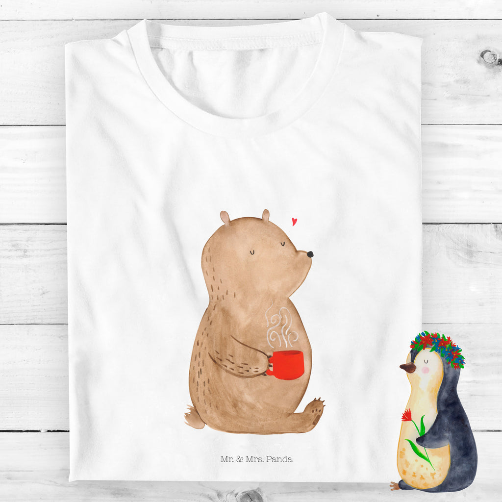 Organic Kinder T-Shirt Bär Kaffee Kinder T-Shirt, Kinder T-Shirt Mädchen, Kinder T-Shirt Jungen, Bär, Teddy, Teddybär, Kaffee, Coffee, Bären, guten Morgen, Morgenroutine, Welt erobern, Welt retten, Motivation