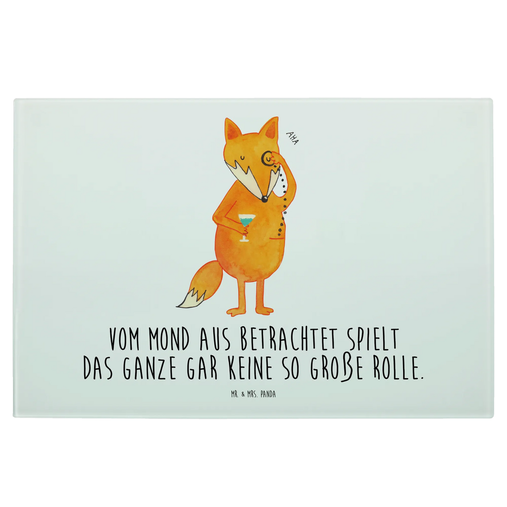 Glasschneidebrett Fuchs Lord Glasschneidebrett, Schneidebrett, Fuchs, Füchse, tröstende Worte, Spruch lustig, Liebeskummer Geschenk, Motivation Spruch, Problemlösung