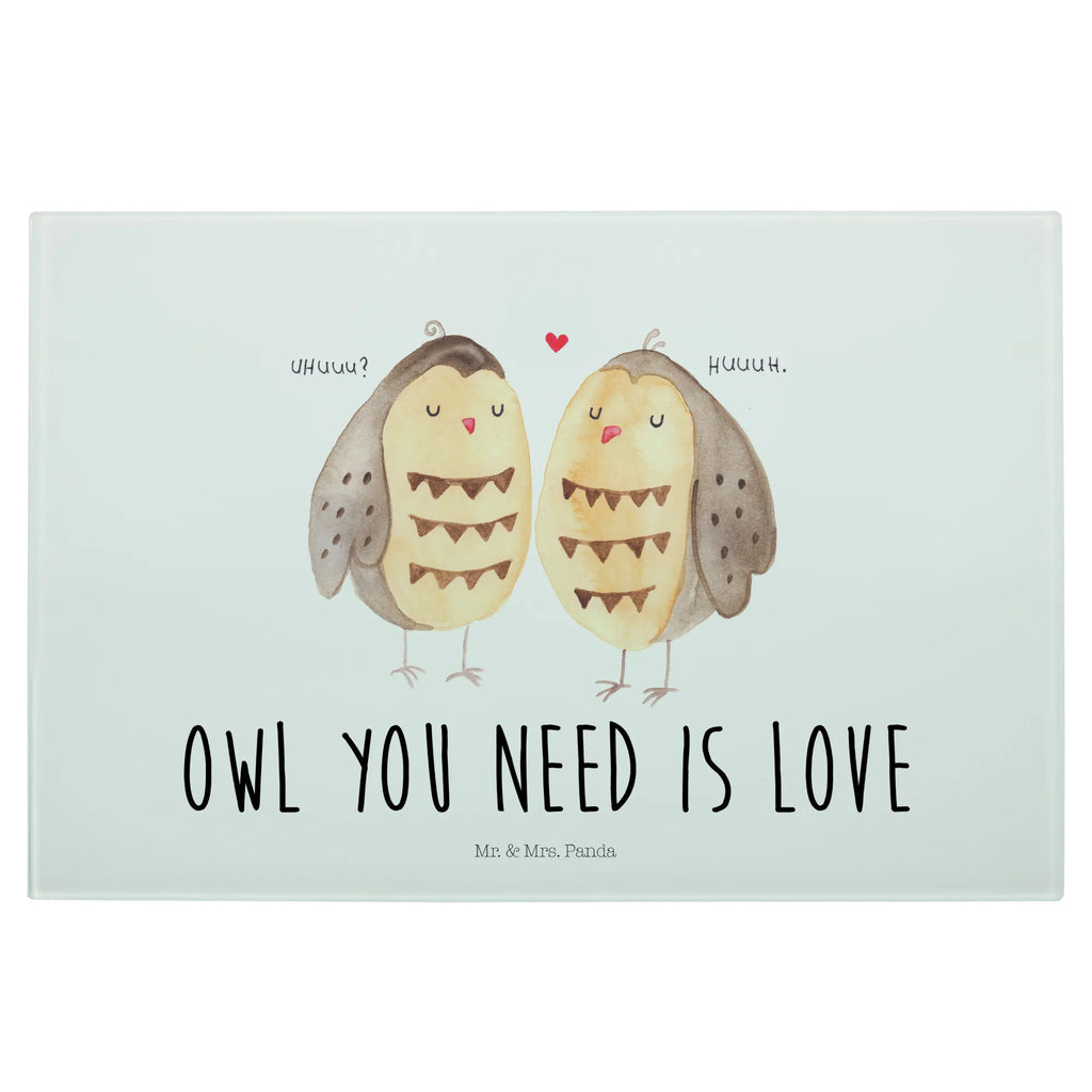 Glasschneidebrett Eulen Liebe Glasschneidebrett, Schneidebrett, Eule, Eule Deko, Liebe, Hochzeit Spruch, Owl, All you need is love, Liebe Spruch, Freundin Geschenk, Freund, Wortspiel lustig