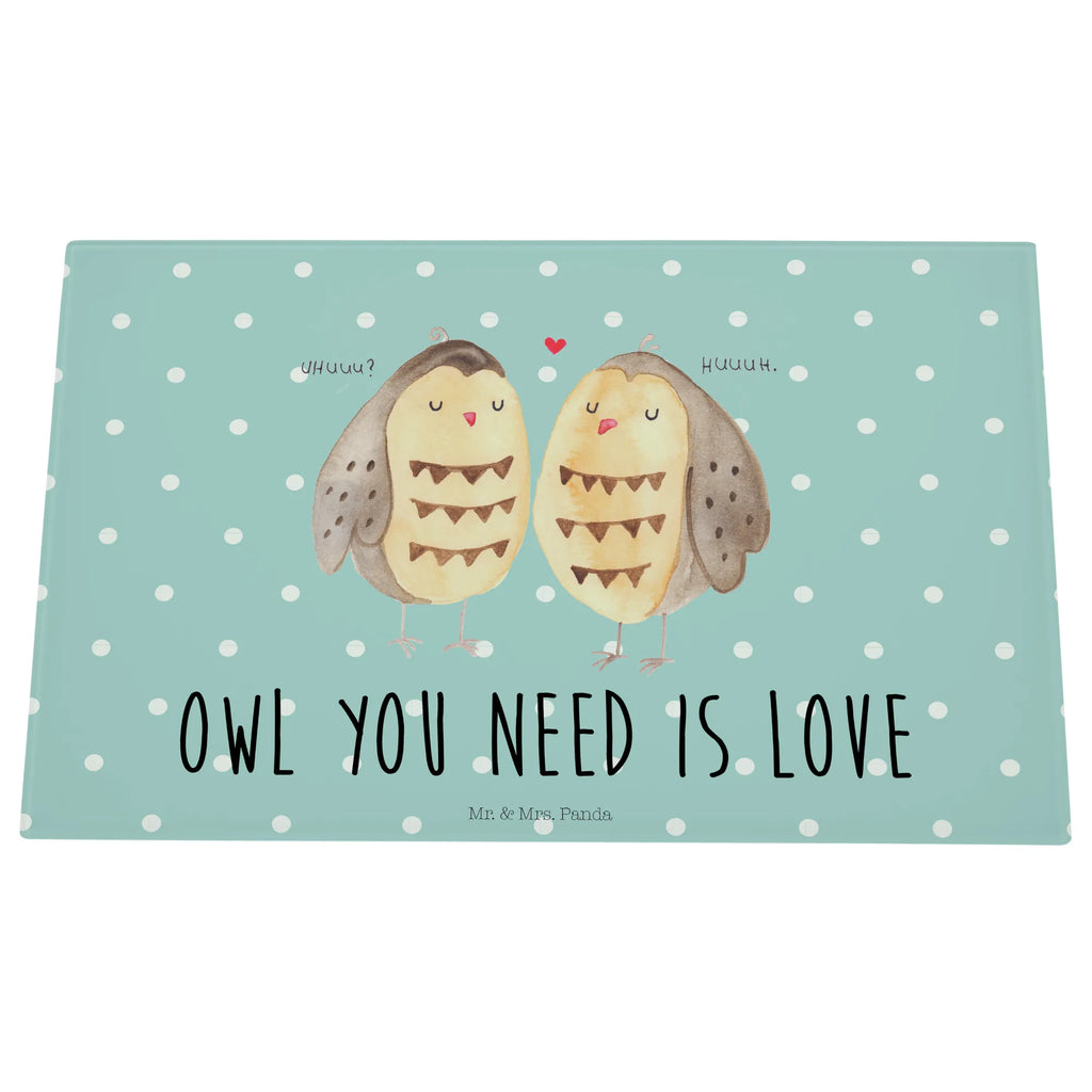 Glasschneidebrett Eulen Liebe Glasschneidebrett, Schneidebrett, Eule, Eule Deko, Liebe, Hochzeit Spruch, Owl, All you need is love, Liebe Spruch, Freundin Geschenk, Freund, Wortspiel lustig