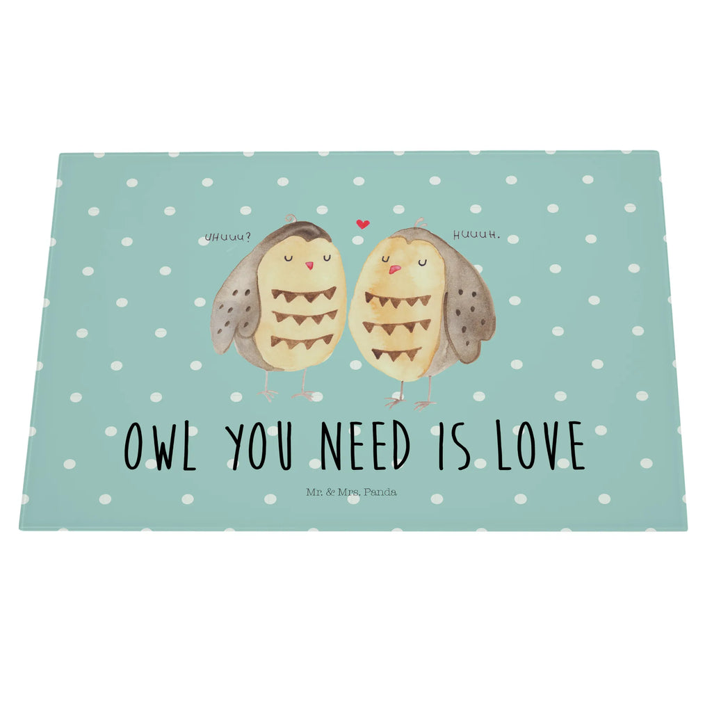 Glasschneidebrett Eulen Liebe Glasschneidebrett, Schneidebrett, Eule, Eule Deko, Liebe, Hochzeit Spruch, Owl, All you need is love, Liebe Spruch, Freundin Geschenk, Freund, Wortspiel lustig