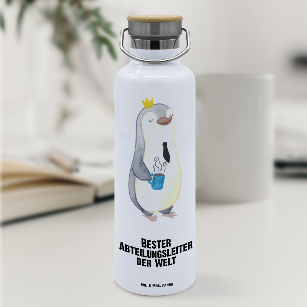 Trinkflasche Pinguin Bester Abteilungsleiter der Welt Thermosflasche, Isolierflasche, Edelstahl, Trinkflasche, isoliert, Wamrhaltefunktion, Sportflasche, Flasche zum Sport, Sportlerflasche, für, Dankeschön, Geschenk, Schenken, Geburtstag, Geburtstagsgeschenk, Geschenkidee, Danke, Bedanken, Mitbringsel, Freude machen, Geschenktipp, Abteilungsleiter, Leiter, Geschäftsführer, Vorgesetzter, Kollege, Arbeit, Büro, Abschiedsgeschenk, Ruhestand, Abschied, Chef