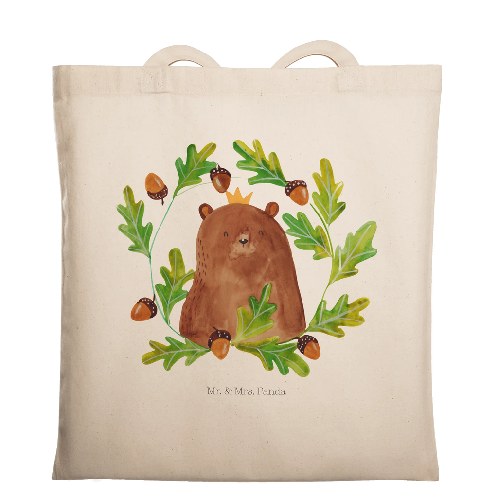 Tragetasche Bär König Beuteltasche, Beutel, Einkaufstasche, Jutebeutel, Stoffbeutel, Tasche, Shopper, Umhängetasche, Strandtasche, Schultertasche, Stofftasche, Tragetasche, Badetasche, Jutetasche, Einkaufstüte, Laptoptasche, Bär, Teddy, Teddybär, Papa, Papa Bär, bester Vater, bester Papa, weltbester Papa, Vatertag, Vater, Dad, Daddy, Papi