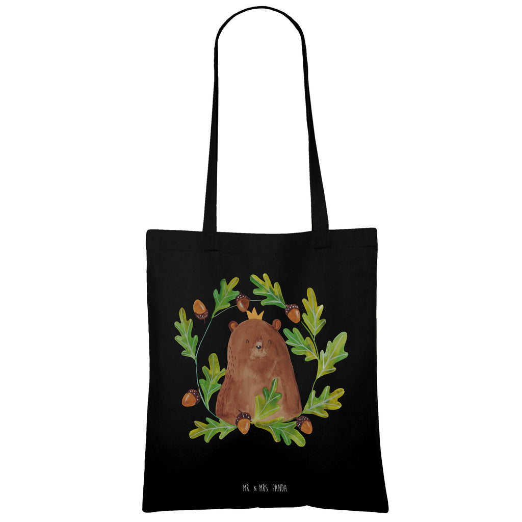 Tragetasche Bär König Beuteltasche, Beutel, Einkaufstasche, Jutebeutel, Stoffbeutel, Tasche, Shopper, Umhängetasche, Strandtasche, Schultertasche, Stofftasche, Tragetasche, Badetasche, Jutetasche, Einkaufstüte, Laptoptasche, Bär, Teddy, Teddybär, Papa, Papa Bär, bester Vater, bester Papa, weltbester Papa, Vatertag, Vater, Dad, Daddy, Papi